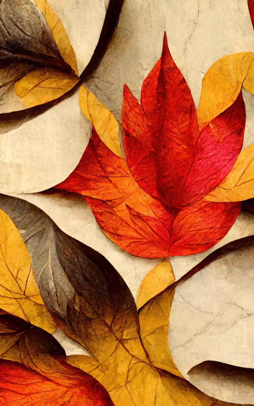 Warm Leaves 10’X16’ Ultracloth (120 X 192 Inch) Backdrop