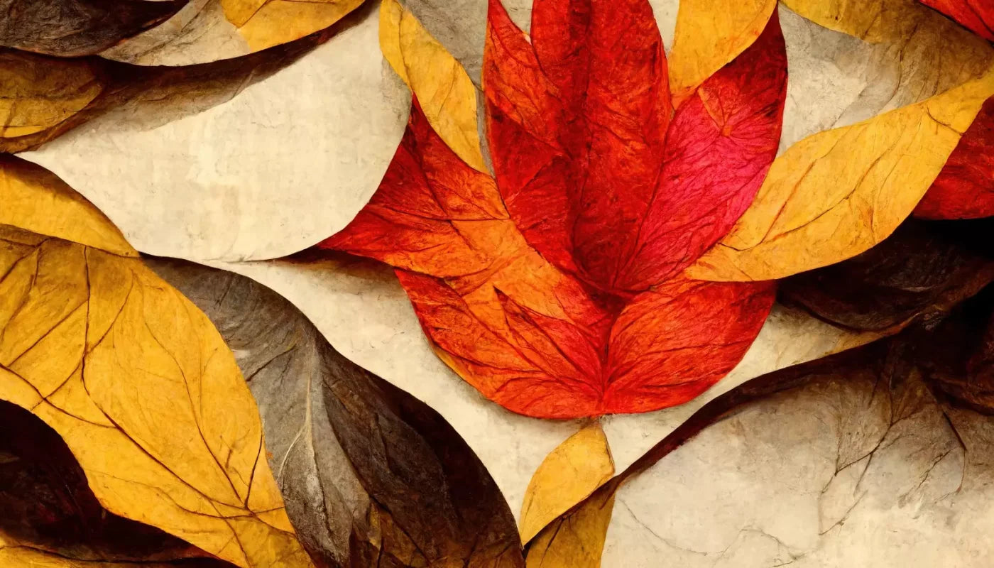 Warm Leaves 14’X8’ Ultracloth (168 X 96 Inch) Backdrop
