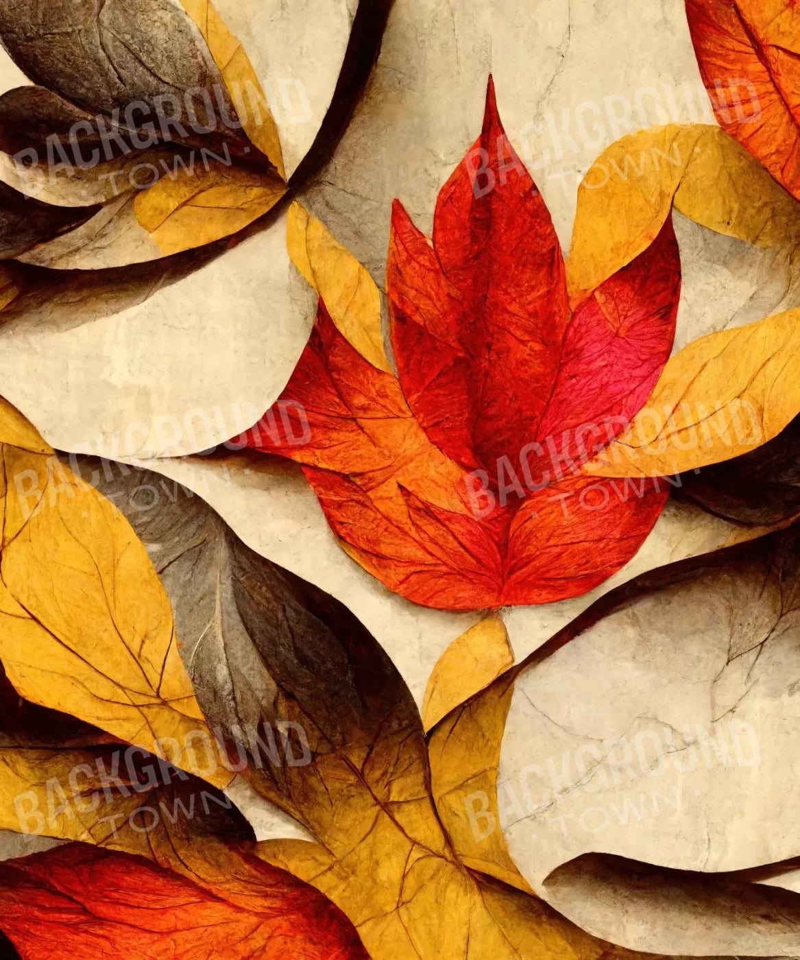 Yellow , Red , Brown Backdrop for Photography