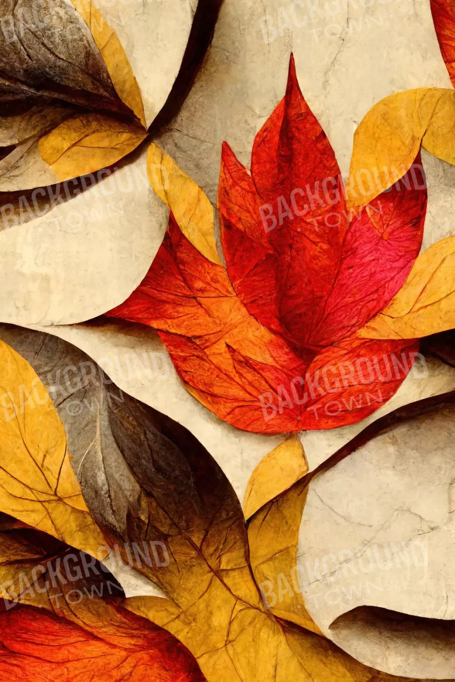 Warm Leaves 8’X12’ Ultracloth (96 X 144 Inch) Backdrop