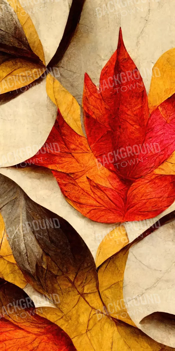 Warm Leaves 8’X16’ Ultracloth (96 X 192 Inch) Backdrop