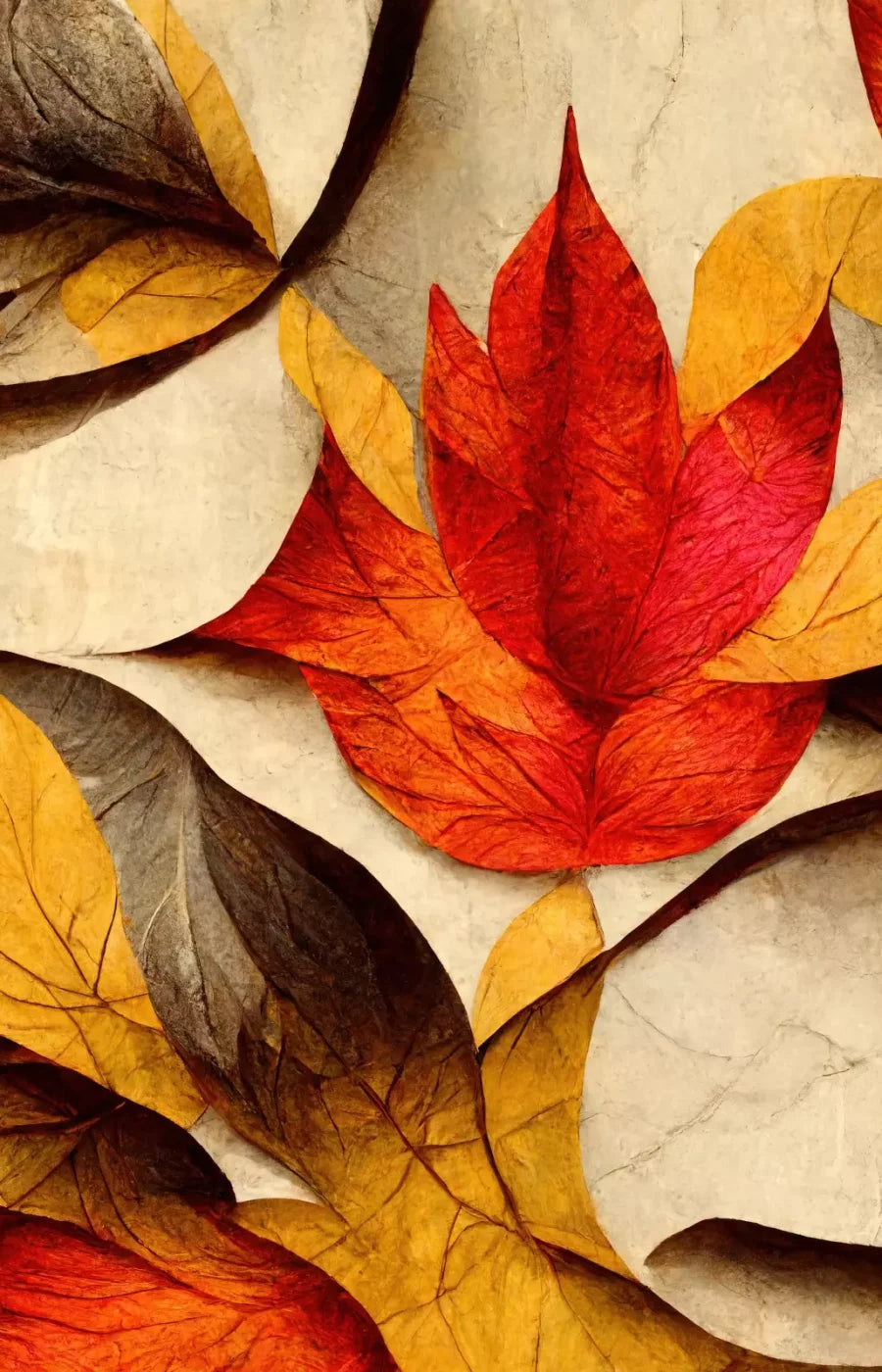 Warm Leaves 9’X14’ Ultracloth (108 X 168 Inch) Backdrop