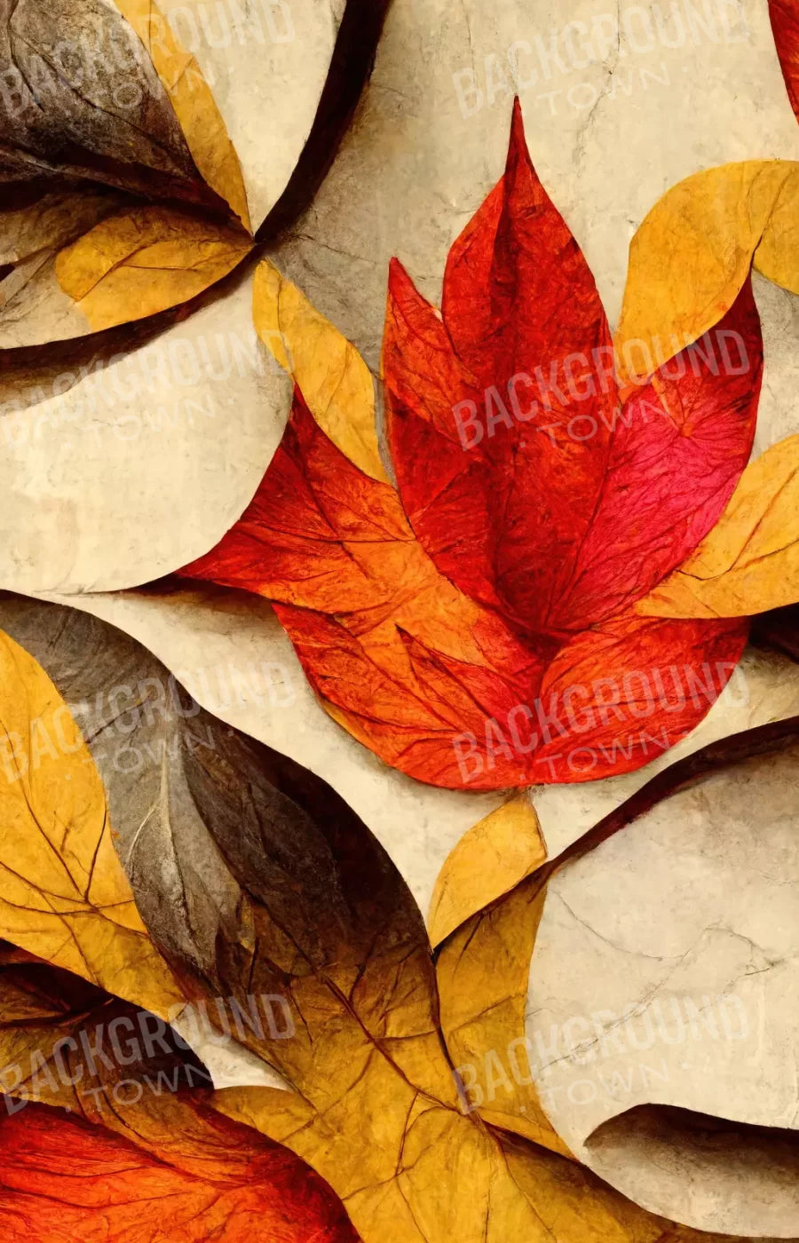 Warm Leaves 9’X14’ Ultracloth (108 X 168 Inch) Backdrop