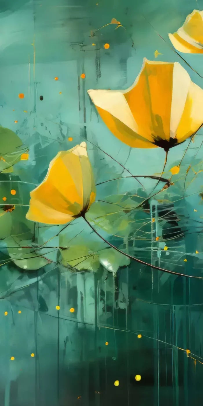 Water Flowers 8’X16’ Ultracloth (96 X 192 Inch) Backdrop