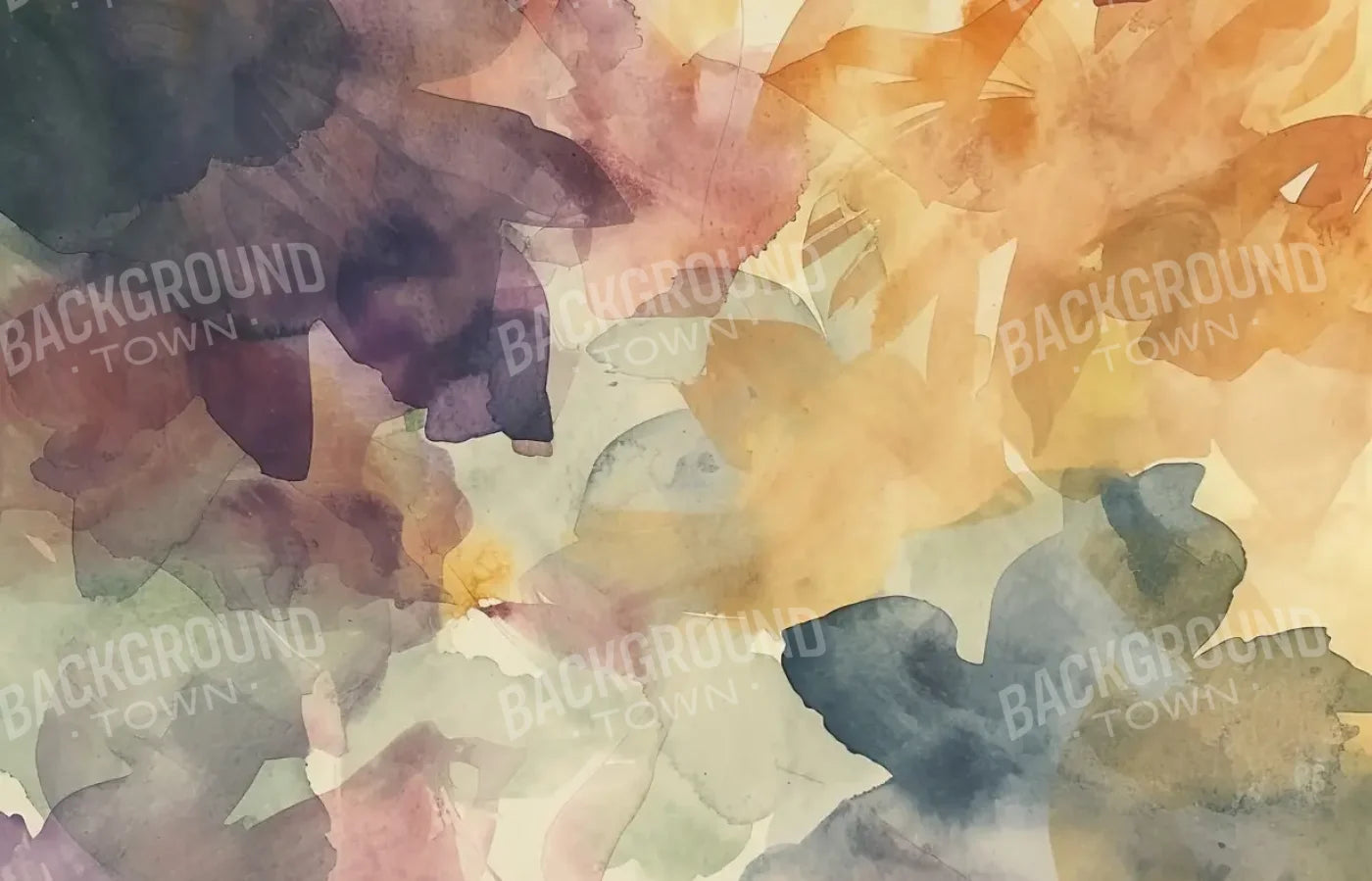 Watercolor Florals 14’x9’ UltraCloth (168 x 108 inch) Backdrop