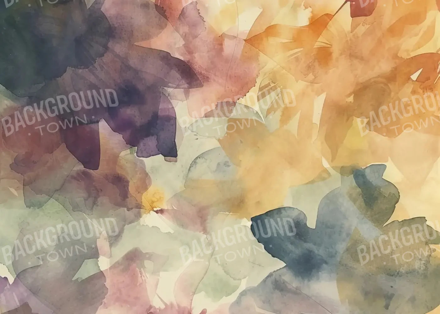 Watercolor Florals 7’x5’ UltraCloth (84 x 60 inch) Backdrop