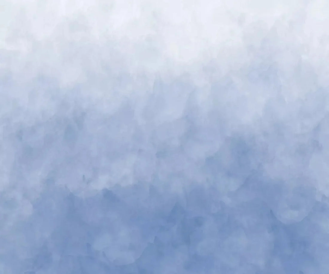 Watercolor In Blue 5X42 Fleece ( 60 X 50 Inch ) Backdrop