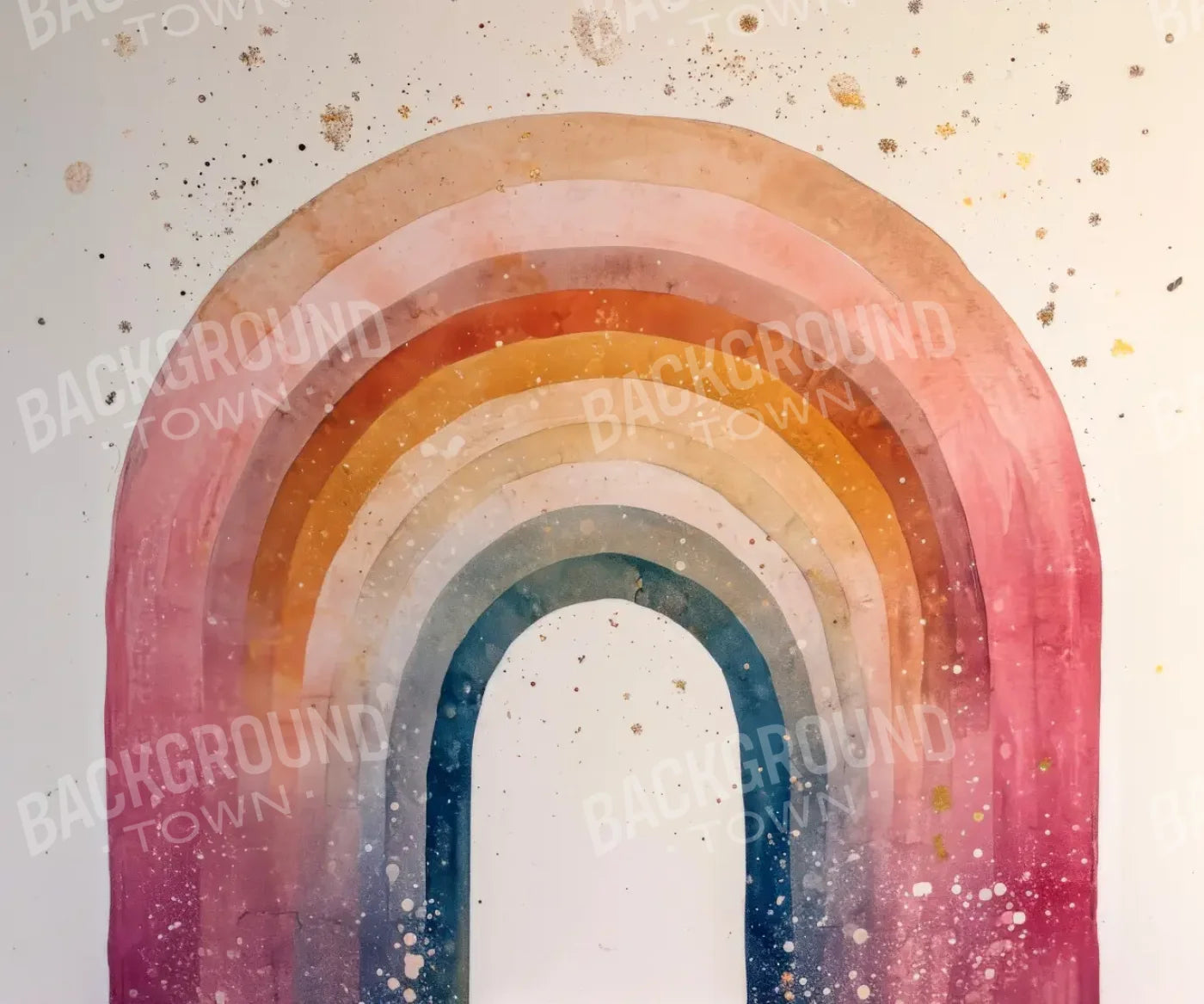 Watercolor Rainbow 12’x10’ UltraCloth (144 x 120 inch) Backdrop