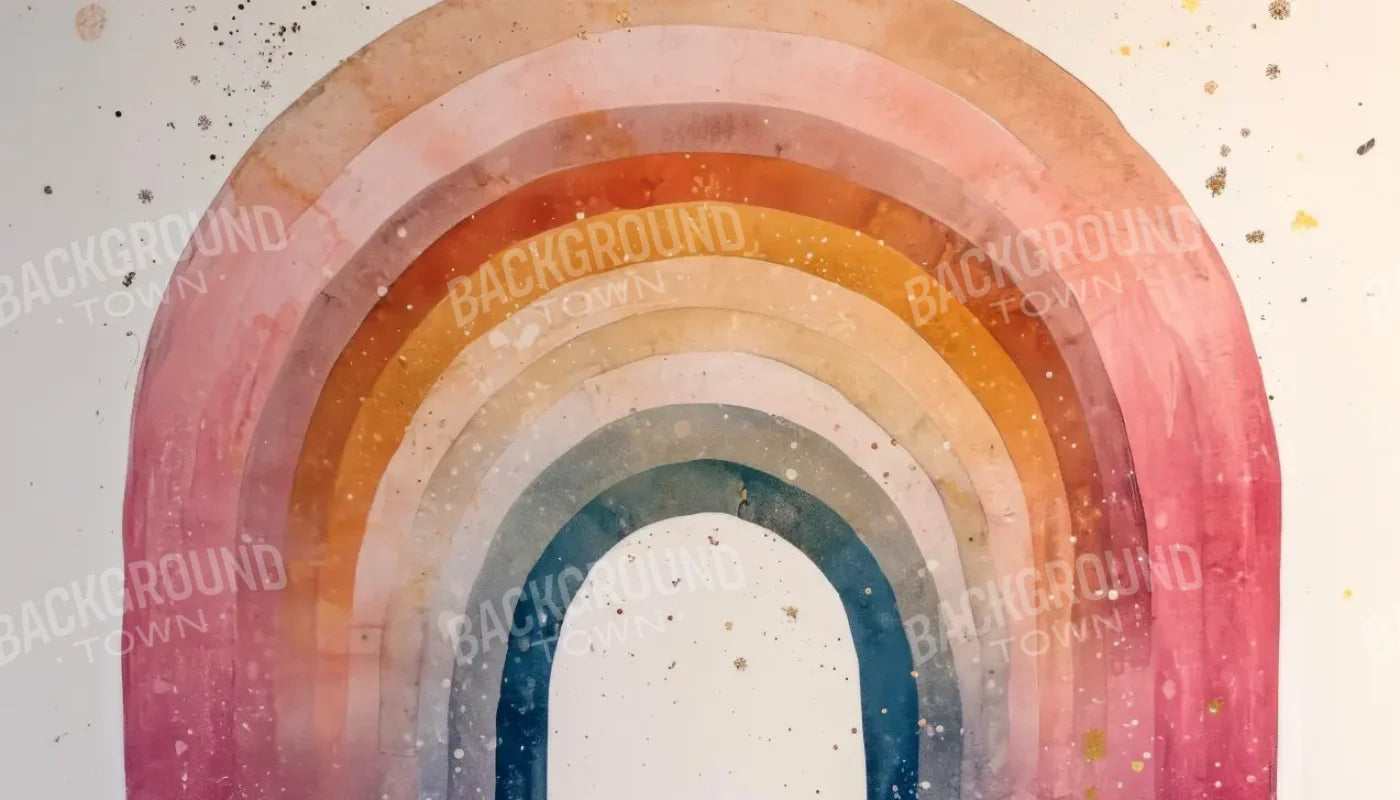 Watercolor Rainbow 14’x8’ UltraCloth (168 x 96 inch) Backdrop