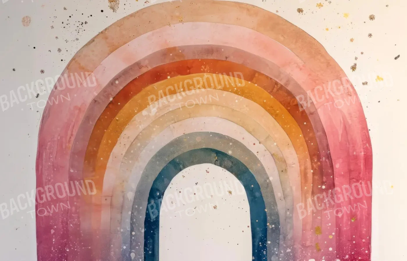 Watercolor Rainbow 14’x9’ UltraCloth (168 x 108 inch) Backdrop