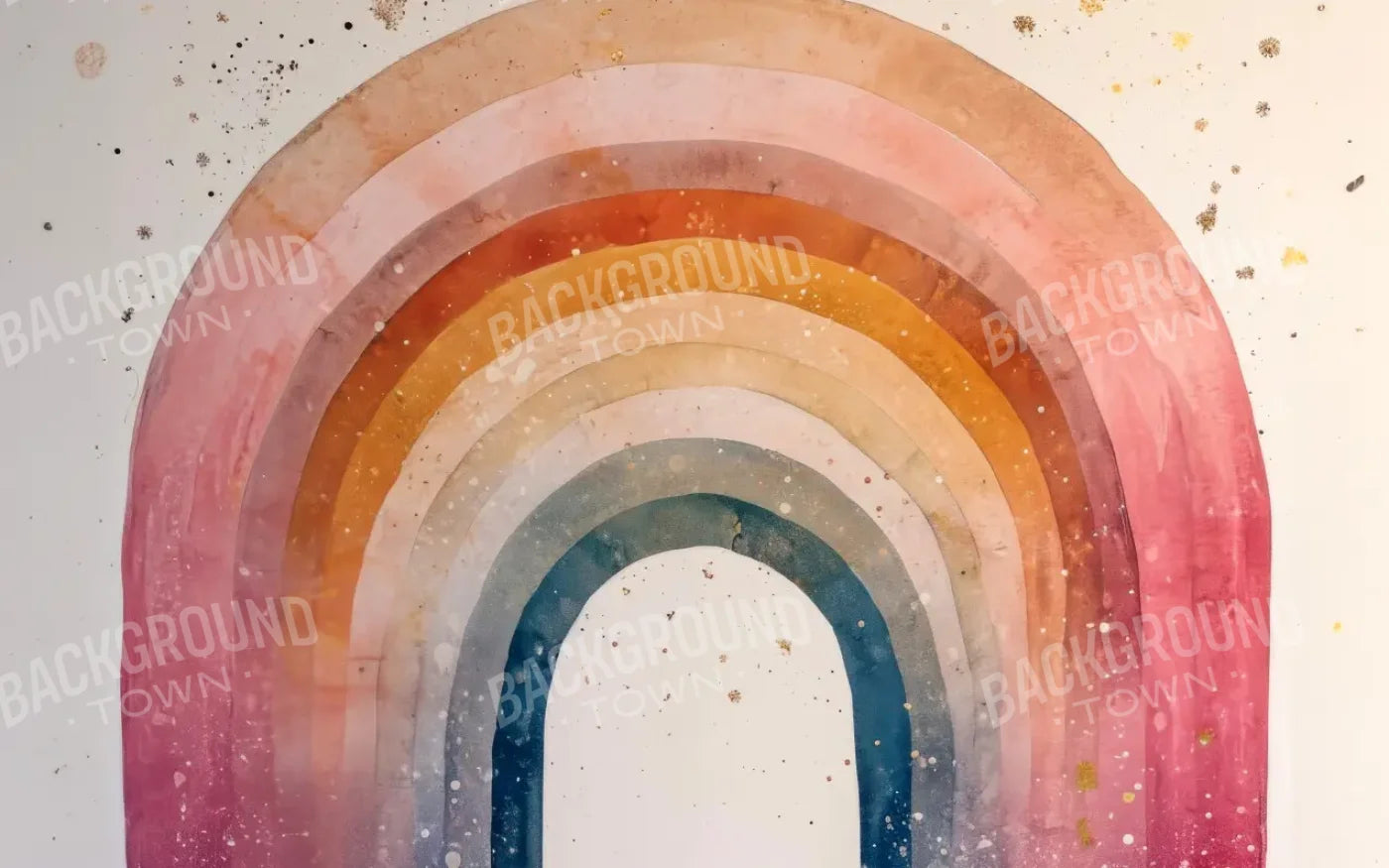 Watercolor Rainbow 8’x5’ UltraCloth (96 x 60 inch) Backdrop