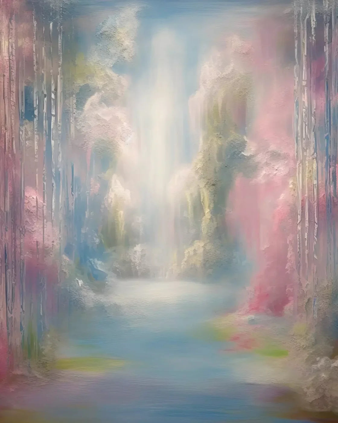 Waterfall Dream 8X10 Fleece ( 96 X 120 Inch ) Backdrop