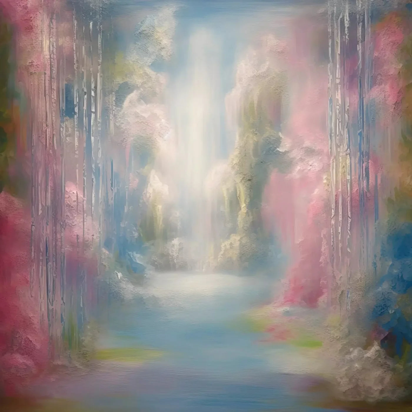 Waterfall Dream 8X8 Fleece ( 96 X Inch ) Backdrop