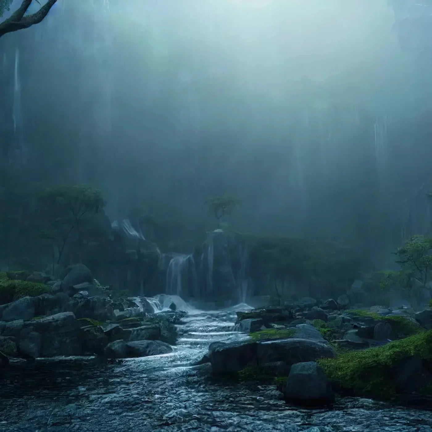 Waterfall Mists 10X10 Ultracloth ( 120 X Inch ) Backdrop