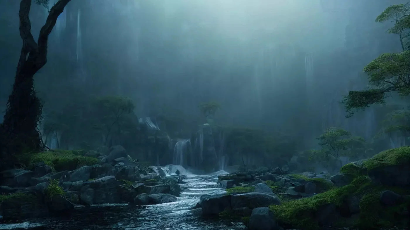 Waterfall Mists 14X8 Ultracloth ( 168 X 96 Inch ) Backdrop