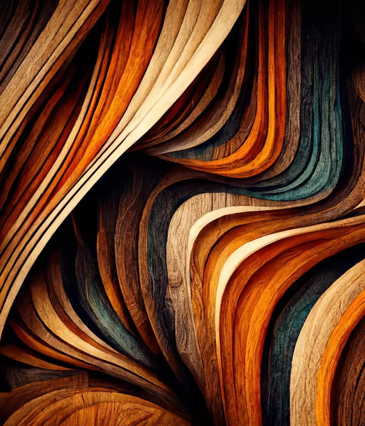 Wavy Wood 10X12 Ultracloth ( 120 X 144 Inch ) Backdrop
