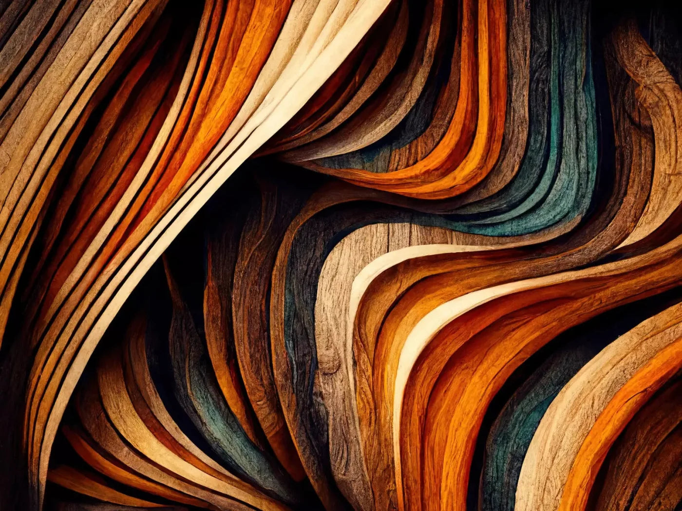 Wavy Wood 10X8 Fleece ( 120 X 96 Inch ) Backdrop
