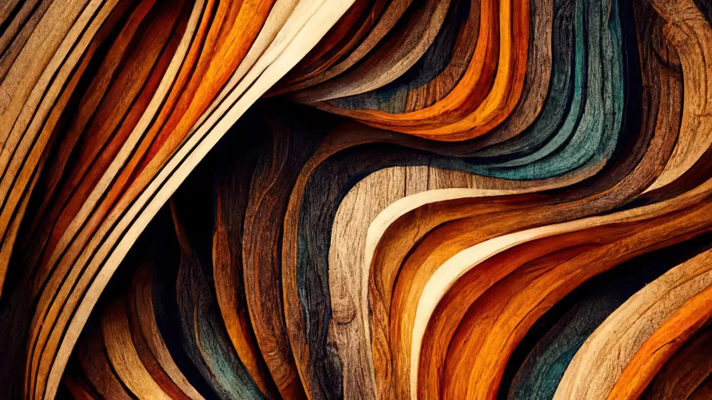 Wavy Wood 14X8 Ultracloth ( 168 X 96 Inch ) Backdrop