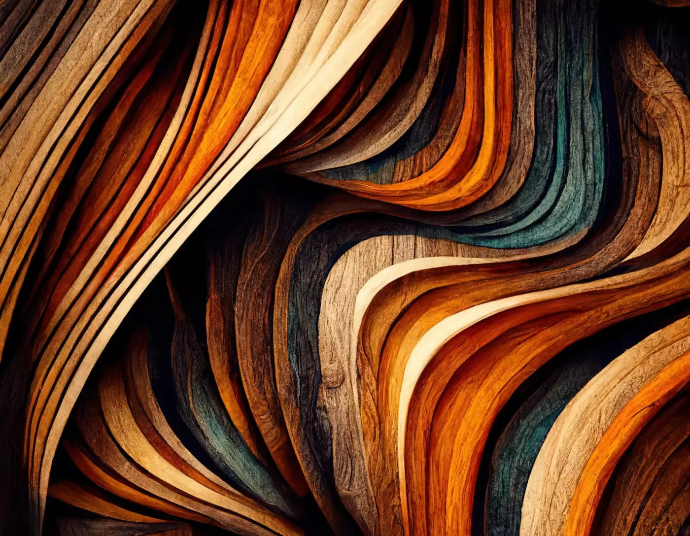 Wavy Wood 8X6 Fleece ( 96 X 72 Inch ) Backdrop