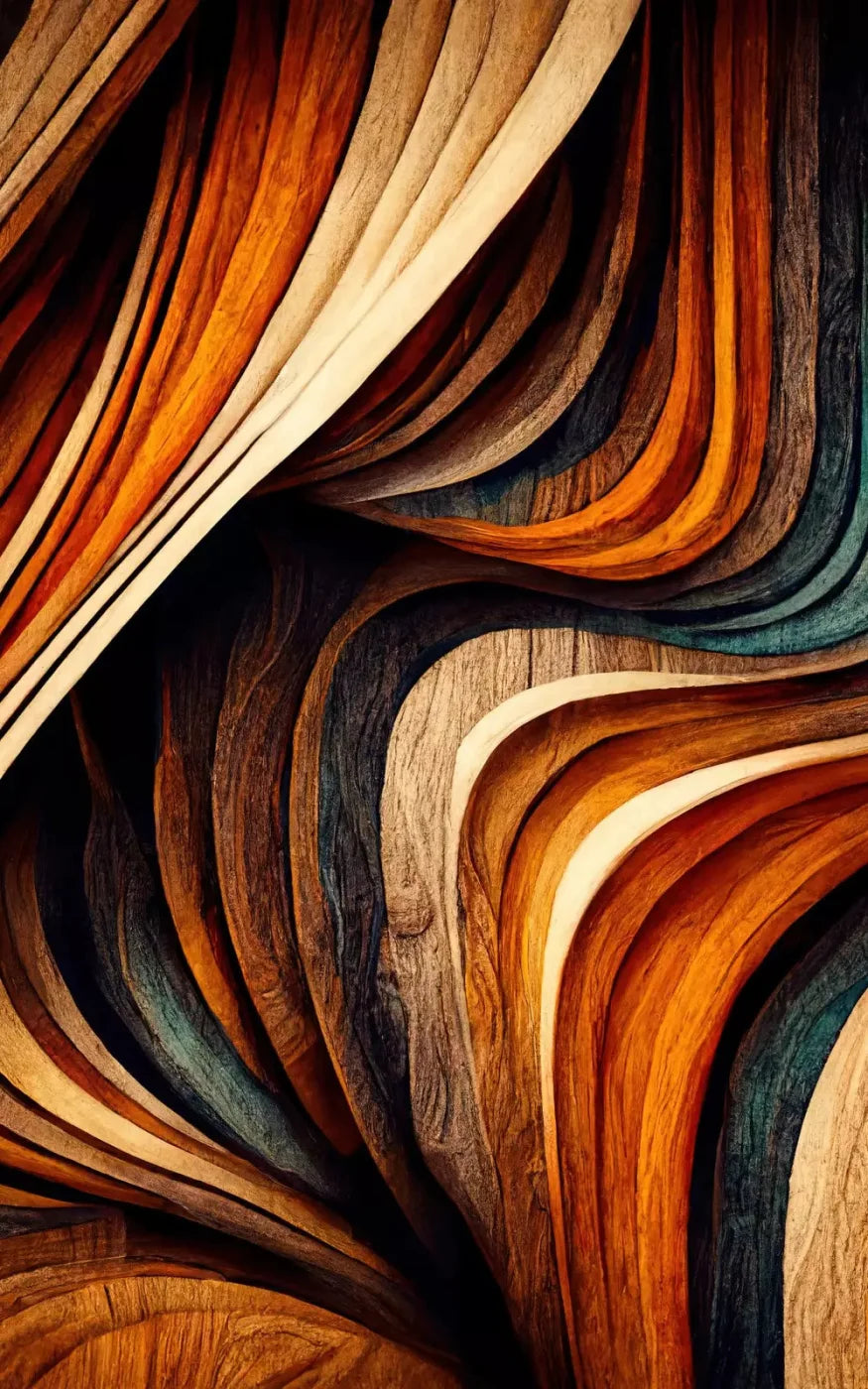 Wavy Wood 9X14 Ultracloth ( 108 X 168 Inch ) Backdrop
