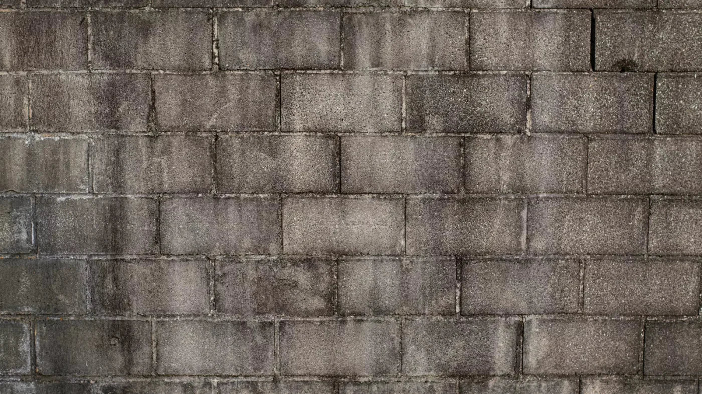 Weathered Cinderblock Wall 14X8 Ultracloth ( 168 X 96 Inch ) Backdrop