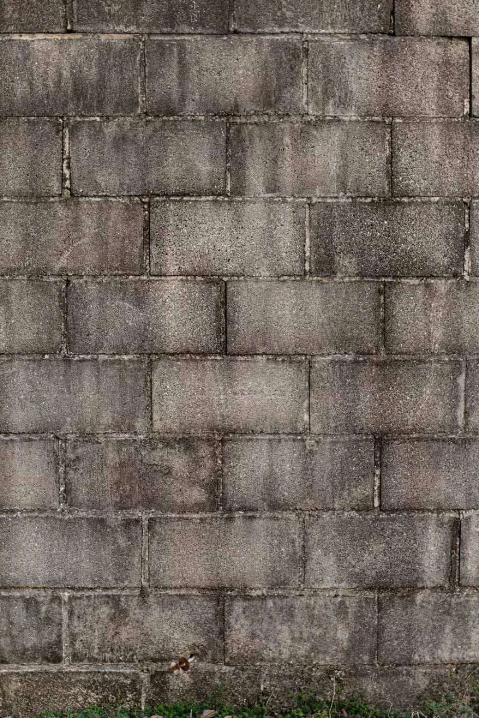 Weathered Cinderblock Wall 5X8 Ultracloth ( 60 X 96 Inch ) Backdrop