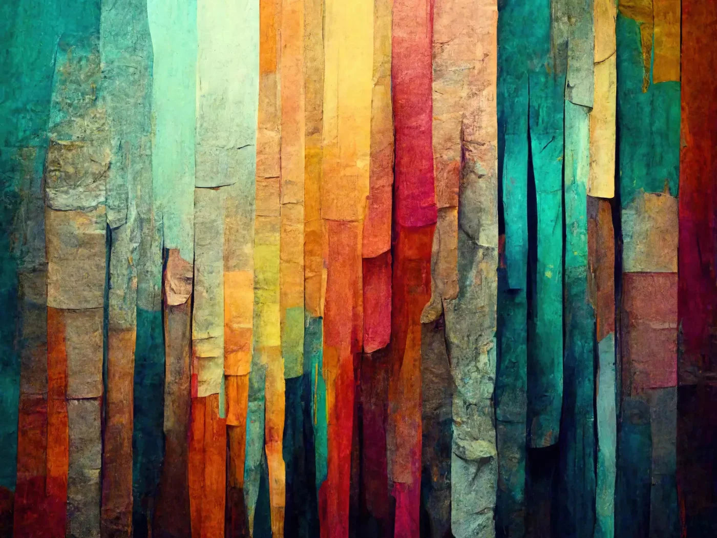 Weathered Colorful 68X5 Fleece ( 80 X 60 Inch ) Backdrop