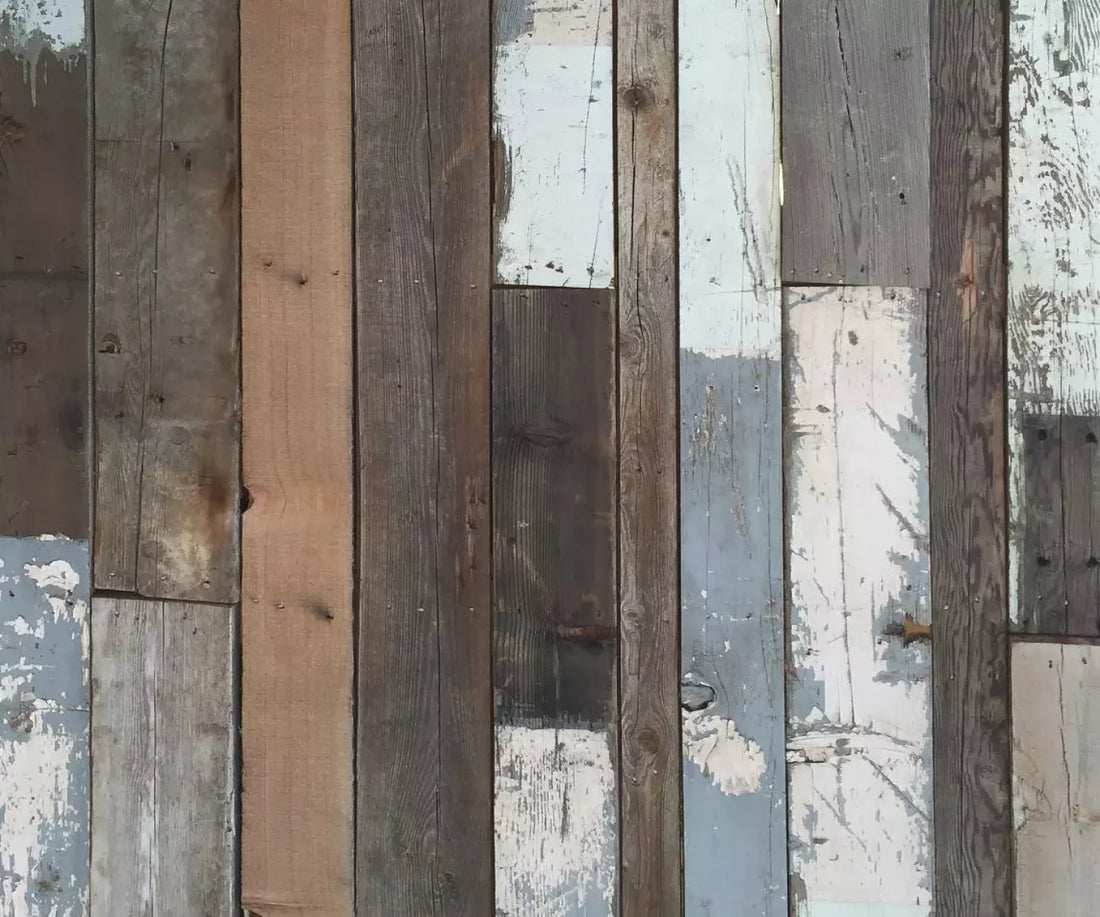 Weathered Woodland 5X42 Fleece ( 60 X 50 Inch ) Backdrop