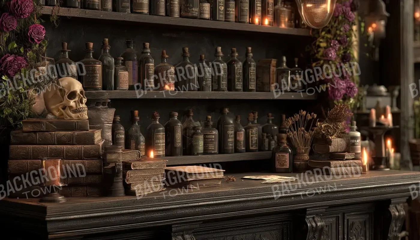 Welcome To The Apothecary 14’x8’ UltraCloth (168 x 96 inch) Backdrop