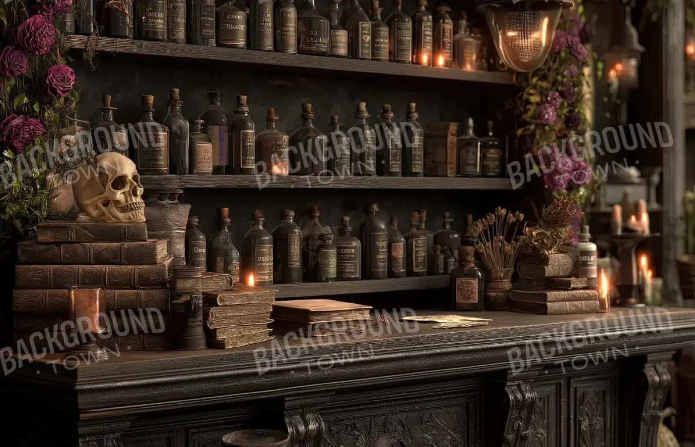 Welcome To The Apothecary 14’x9’ UltraCloth (168 x 108 inch) Backdrop