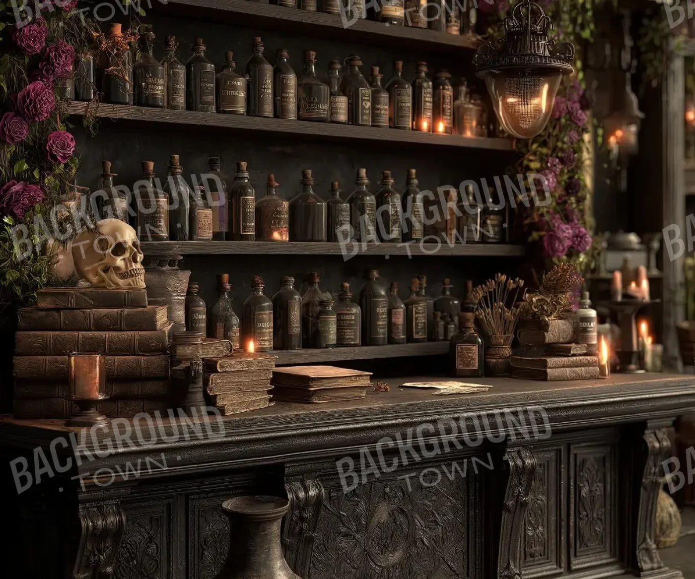 Welcome To The Apothecary 5’x4’2 Fleece (60 x 50 inch) Backdrop