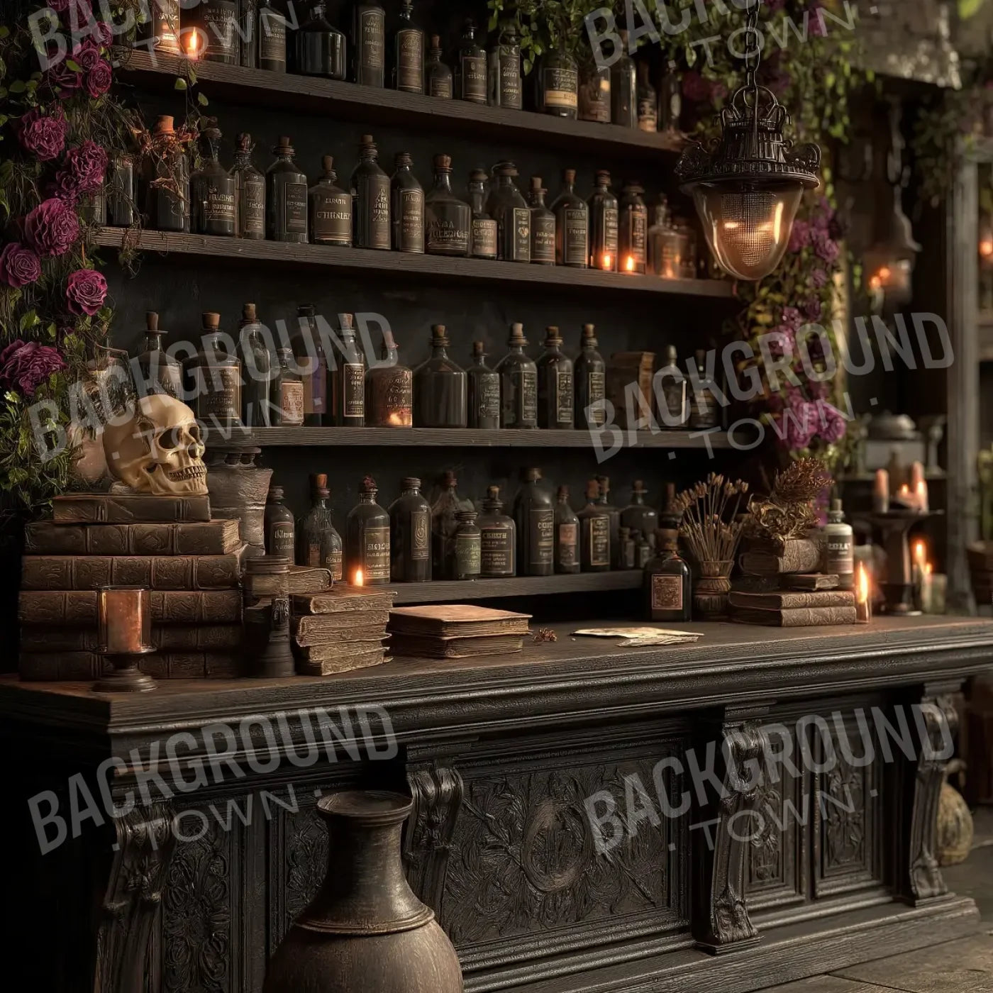 Welcome To The Apothecary 8’x8’ Fleece (96 x 96 inch) Backdrop