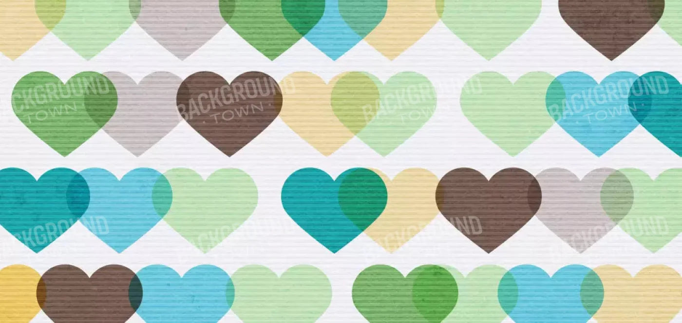 When Hearts Collide 16X8 Ultracloth ( 192 X 96 Inch ) Backdrop