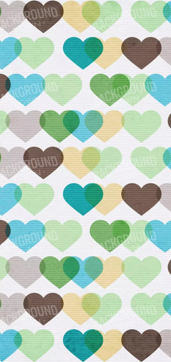 When Hearts Collide 8X16 Ultracloth ( 96 X 192 Inch ) Backdrop
