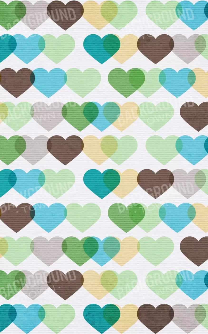 When Hearts Collide 9X14 Ultracloth ( 108 X 168 Inch ) Backdrop