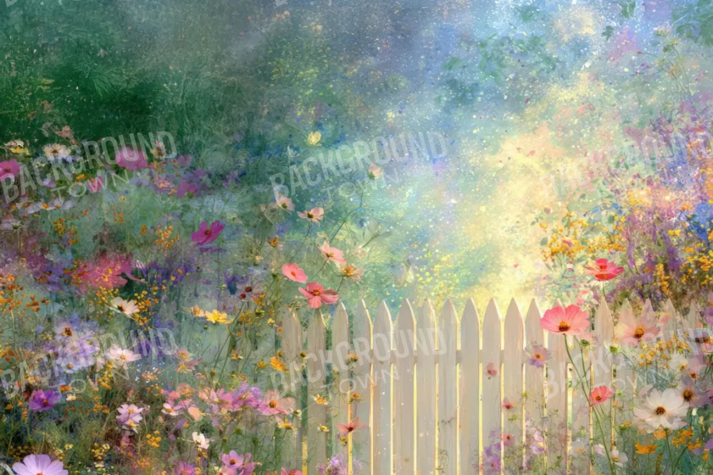 Whimsical Garden 12’x8’ UltraCloth (144 x 96 inch) Backdrop