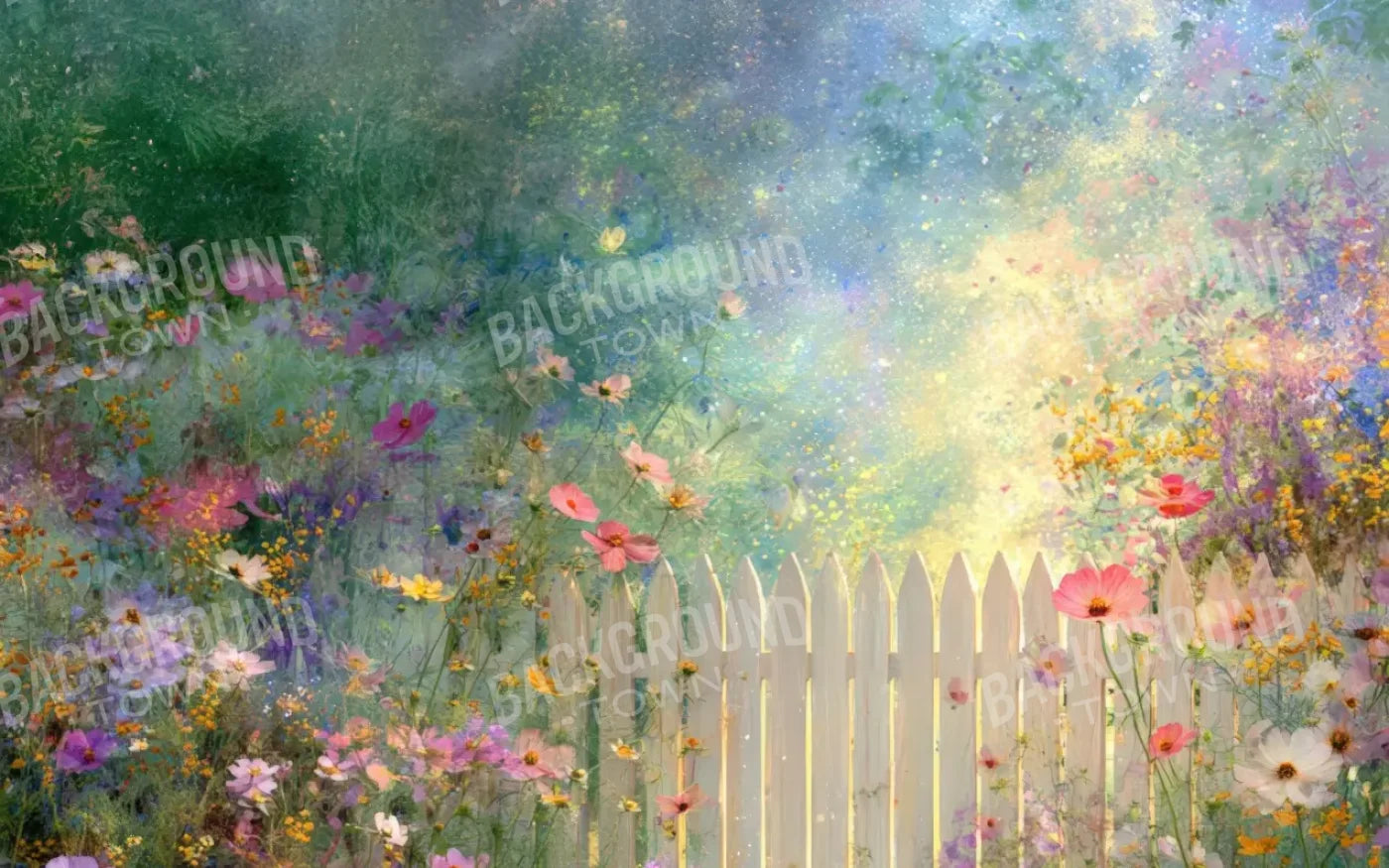 Whimsical Garden 8’x5’ UltraCloth (96 x 60 inch) Backdrop