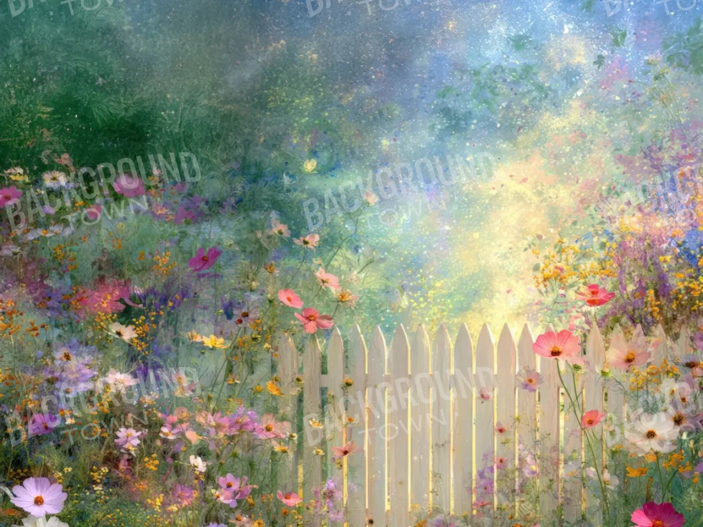 Whimsical Garden 8’x6’ Fleece (96 x 72 inch) Backdrop