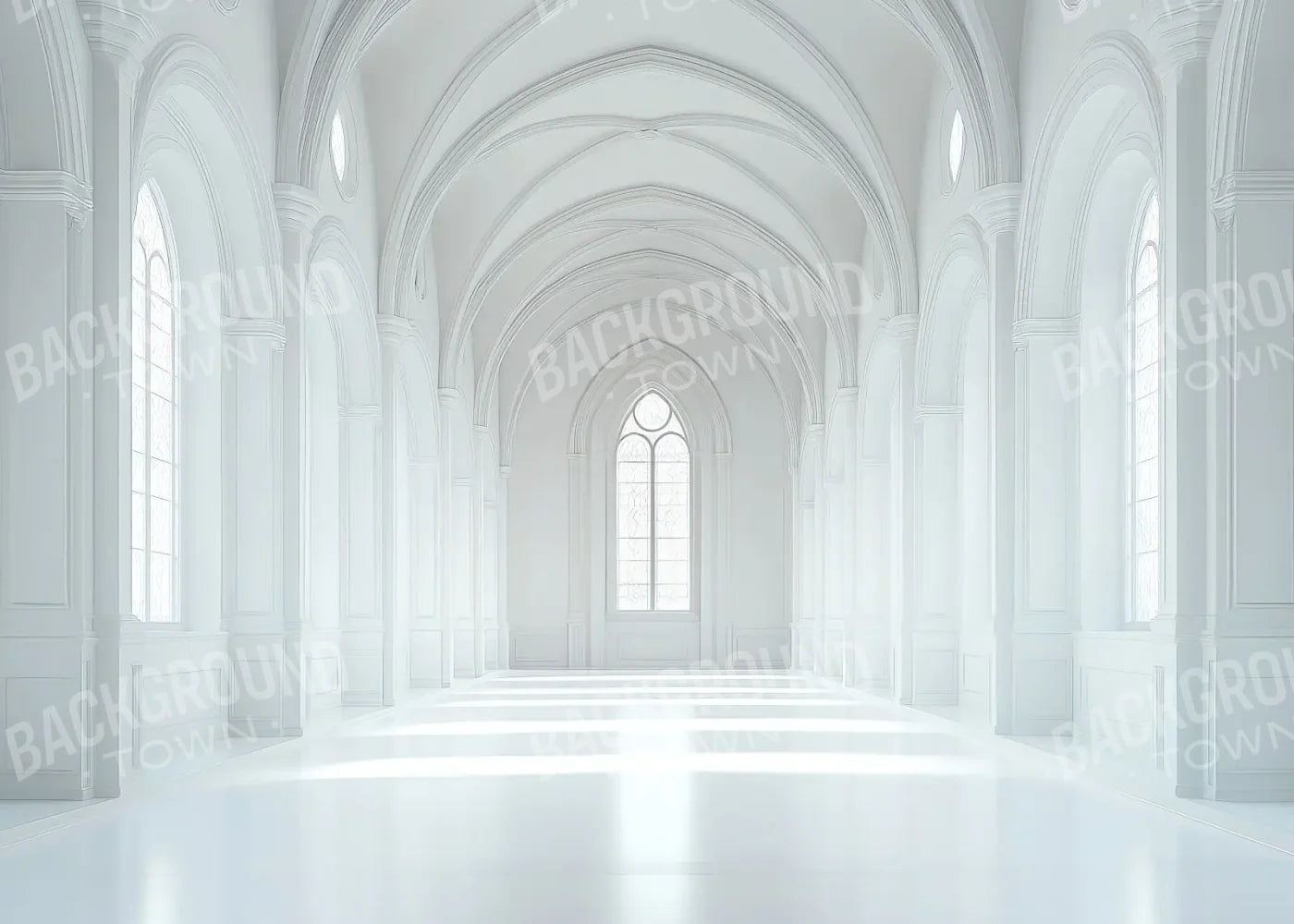 White Castle 7’x5’ UltraCloth (84 x 60 inch) Backdrop