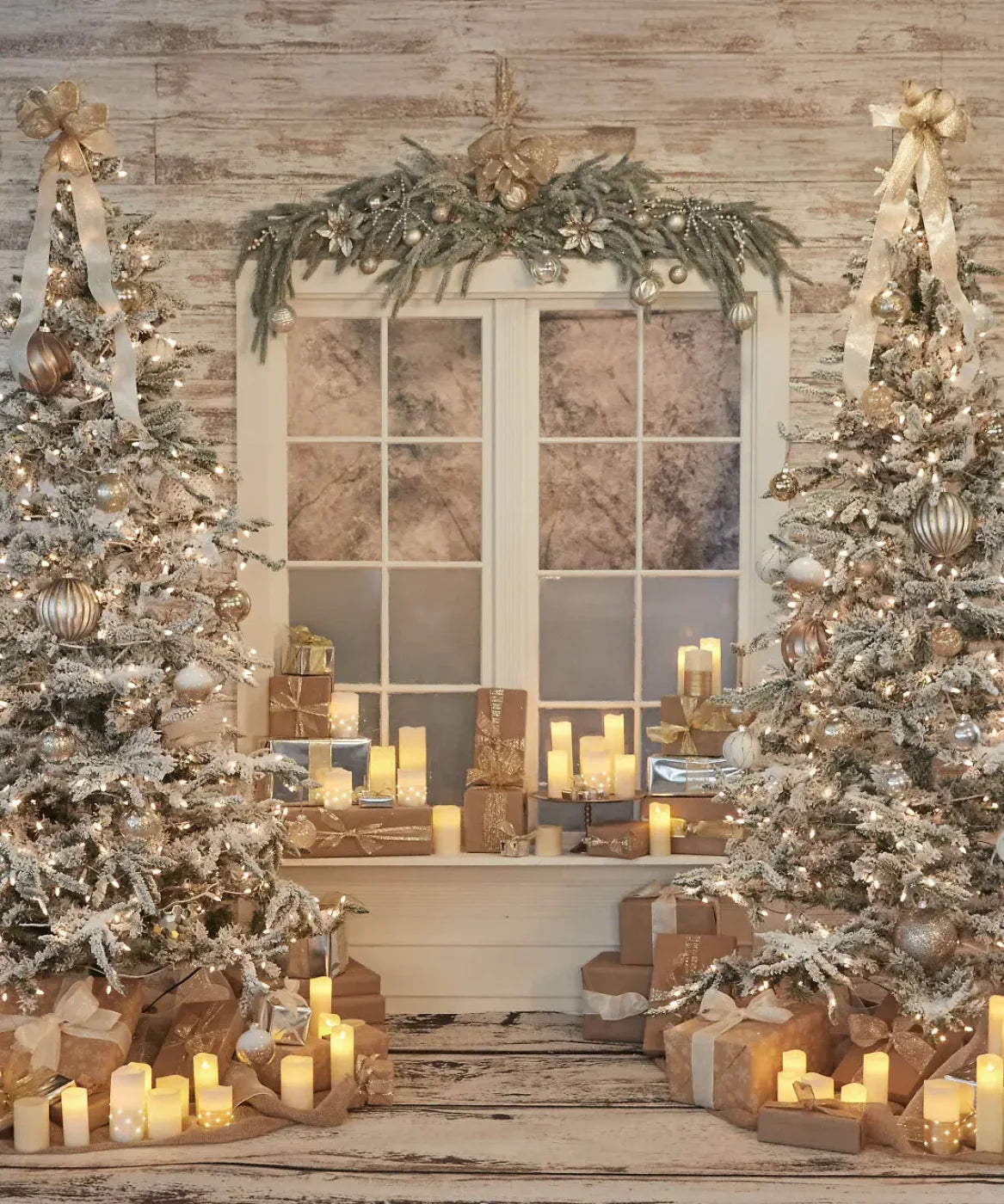 White Christmas 10’x12’ UltraCloth (120 x 144 inch) Backdrop
