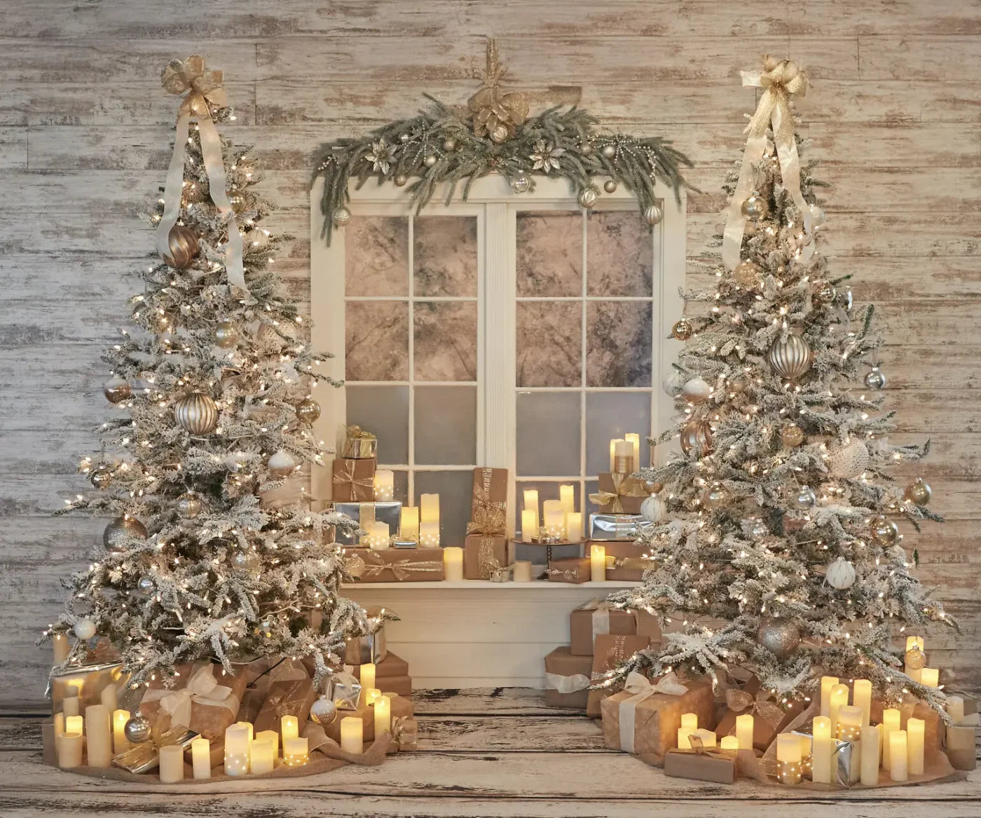 White Christmas 12’x10’ UltraCloth (144 x 120 inch) Backdrop
