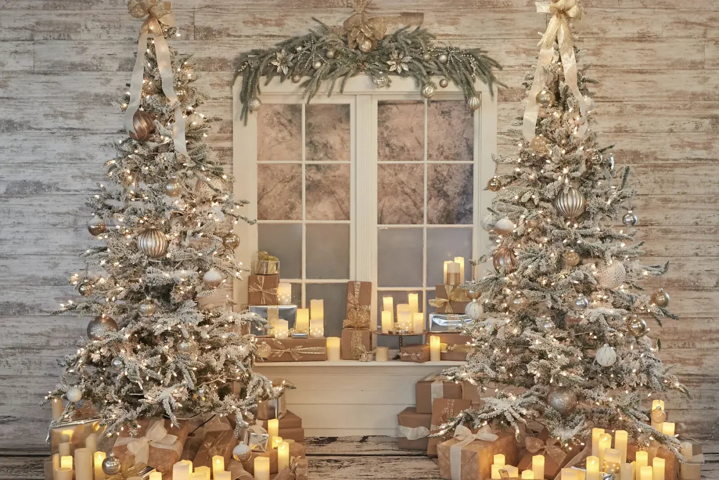 White Christmas 12’x8’ UltraCloth (144 x 96 inch) Backdrop