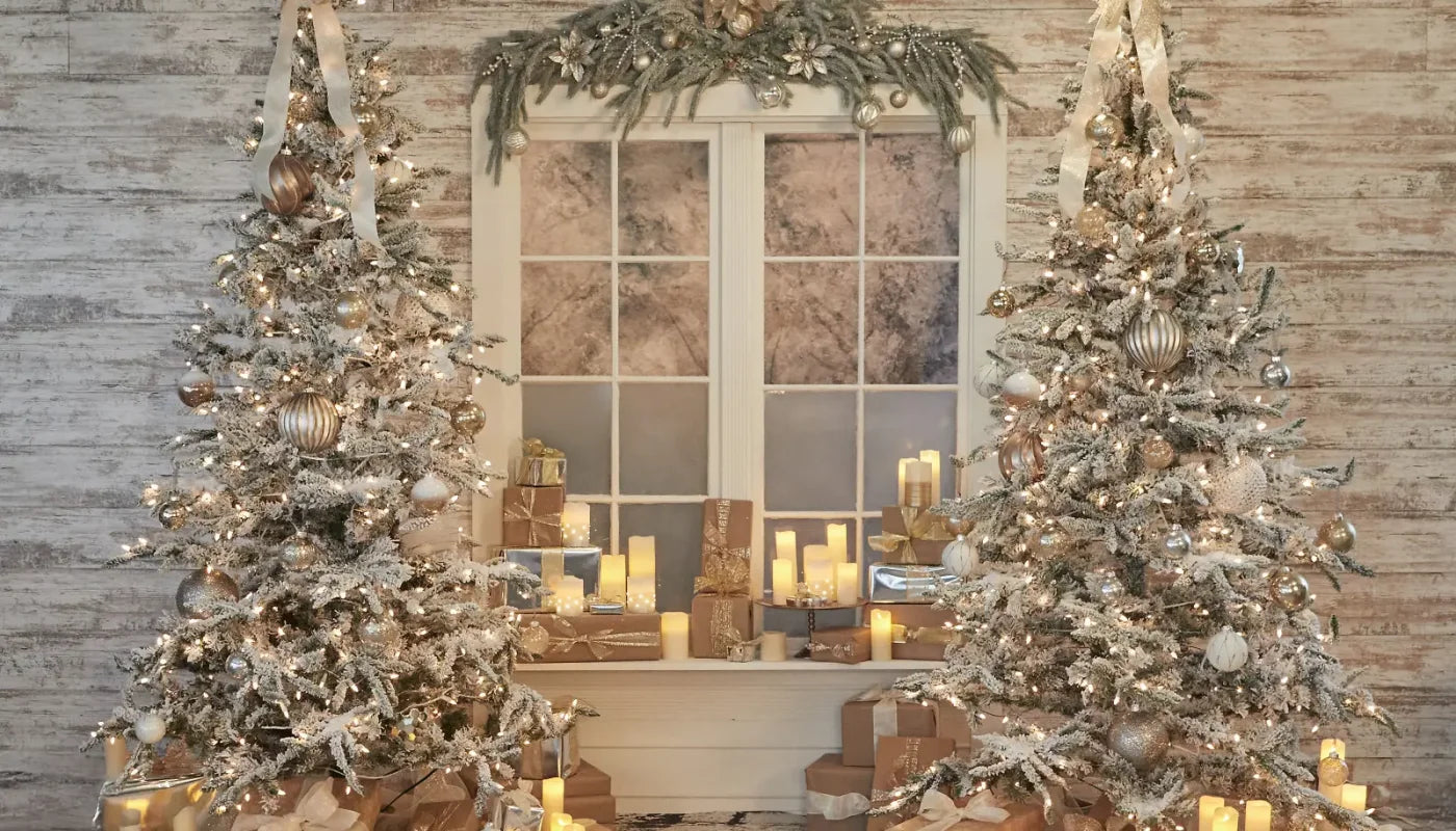 White Christmas 14’x8’ UltraCloth (168 x 96 inch) Backdrop