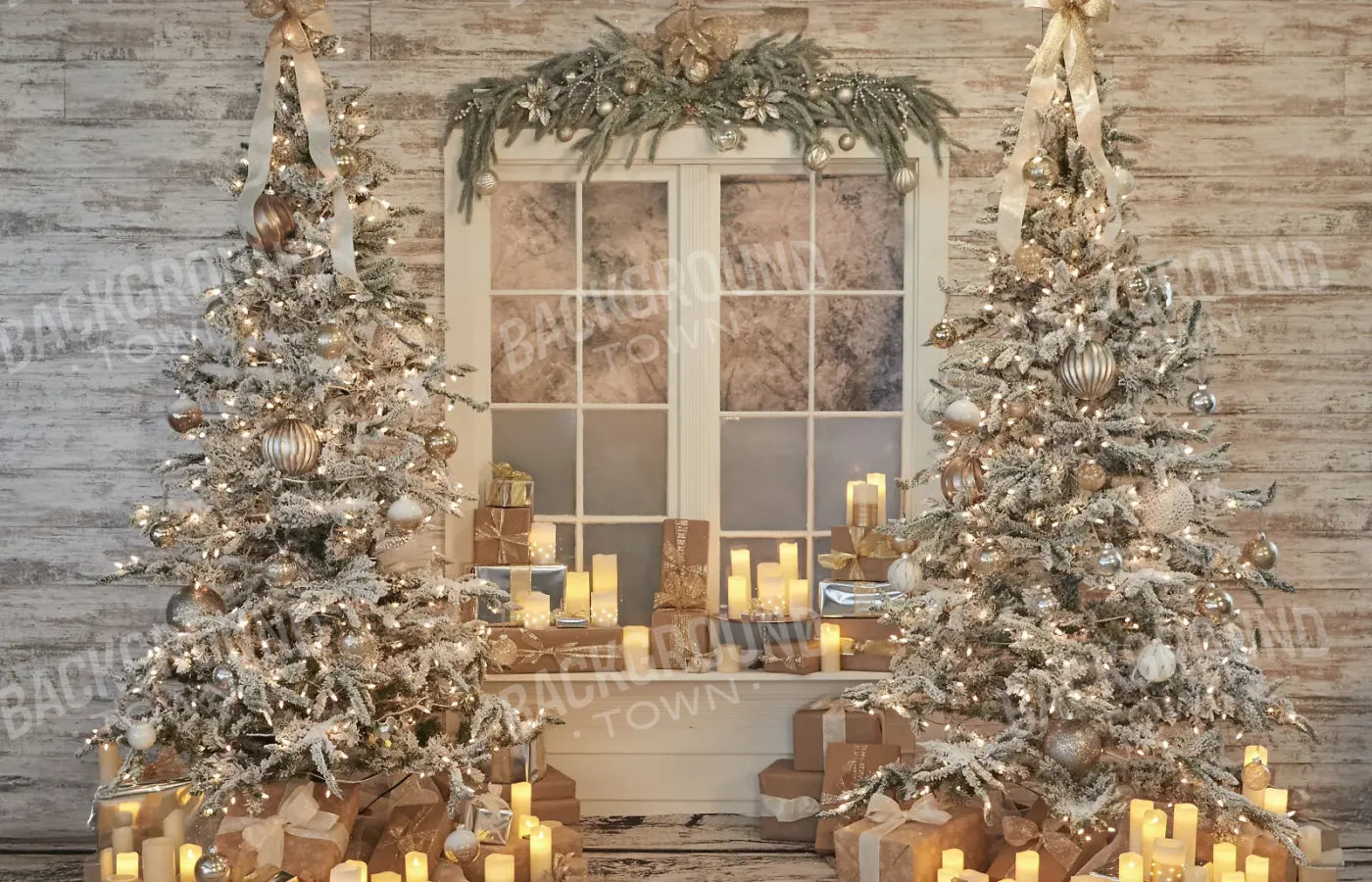 White Christmas 14’x9’ UltraCloth (168 x 108 inch) Backdrop