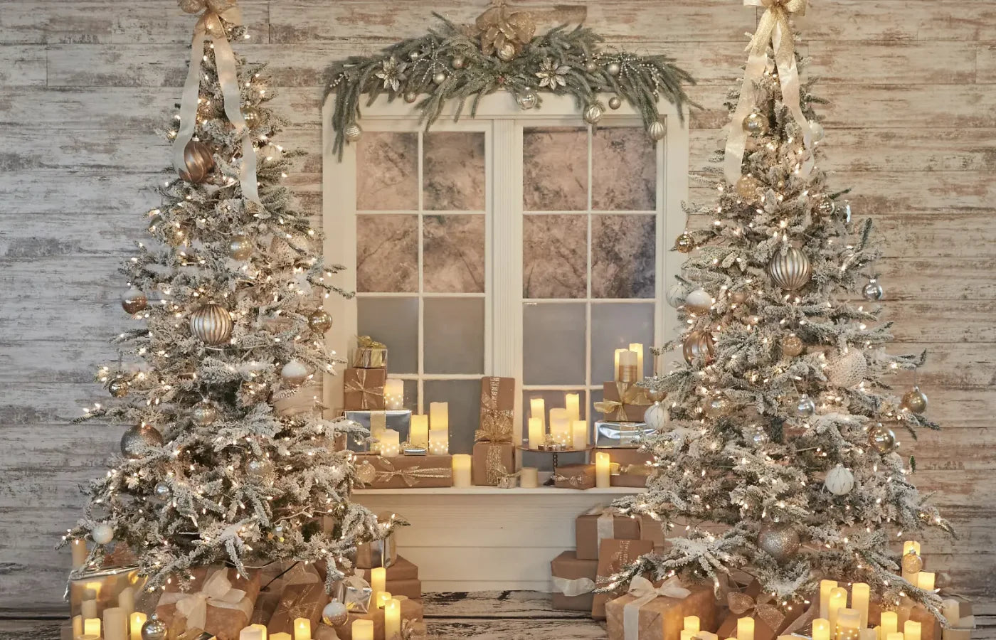 White Christmas 14’x9’ UltraCloth (168 x 108 inch) Backdrop