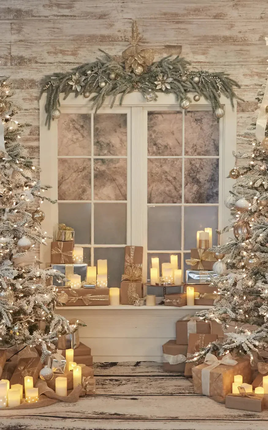 White Christmas 5’x8’ UltraCloth (60 x 96 inch) Backdrop