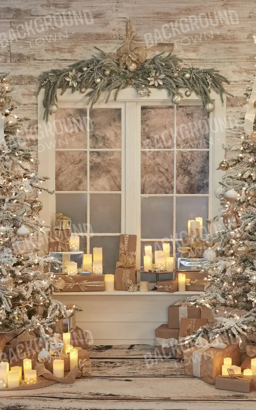 White Christmas 5’x8’ UltraCloth (60 x 96 inch) Backdrop