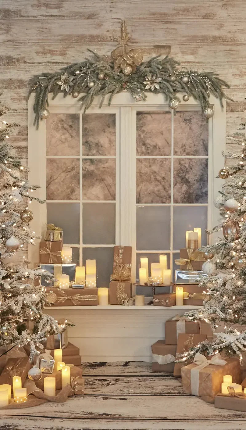 White Christmas 8’x14’ UltraCloth (96 x 168 inch) Backdrop