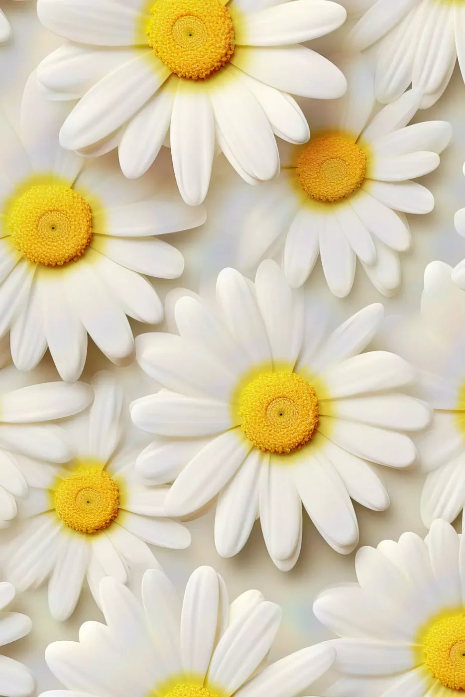White Daisy I 8X12 Ultracloth ( 96 X 144 Inch ) Backdrop