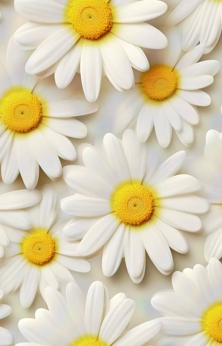 White Daisy I 9X14 Ultracloth ( 108 X 168 Inch ) Backdrop